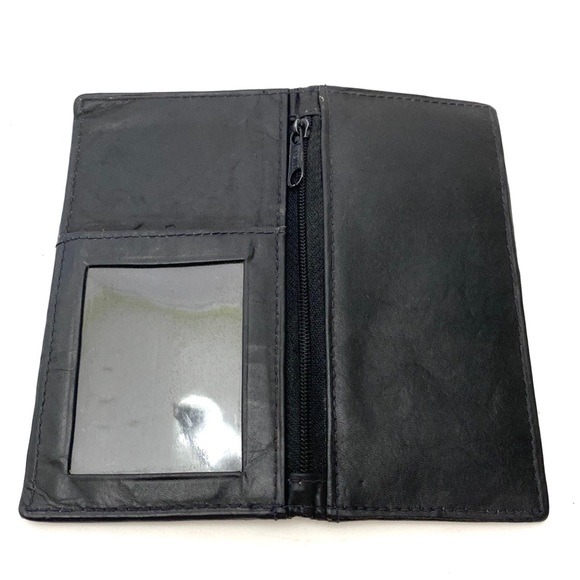 Marshal Men's Black Bi-Fold Zip Close Travel Wallet - Picture 5 of 7